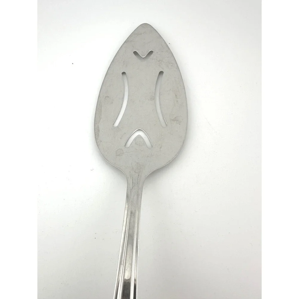 Vintage Diamond Silver Co DS Stainless Steel Pie Server Slotted Made in USA